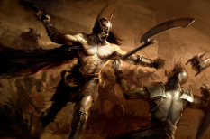 Brutal Combat concept art from the video game Age of Conan: Unchained