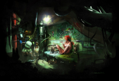 Trips Room concept art from the video game Enslaved: Odyssey to the West by Alessandro Taini
