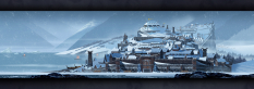 The City Of Strand concept art from the video game The Banner Saga by Arnie Jorgensen