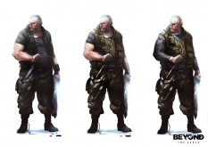 Character Concept art from the video game Beyond: Two Souls by Florent Auguy