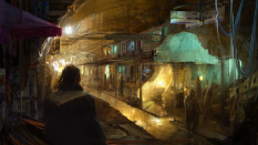 Slums concept art from the video game Remember Me by Gregory Zoltan Szucs