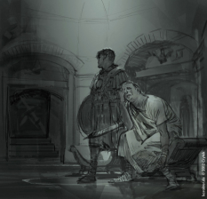Panic Room concept art from the video game Ryse: Son of Rome