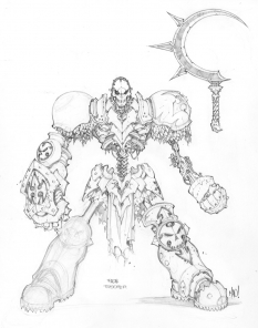 Fade Trooper concept art from the video game Dungeon Runners by Joe Madureira