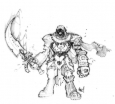 Monster Concept concept art from the video game Dungeon Runners by Joe Madureira