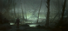 Dead Forest concept art from the video game Dungeon Runners