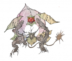 Bud Ogre concept art from the video game Okami