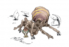 Bull Charger concept art from the video game Okami