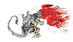 Chimera concept art from the video game Okami