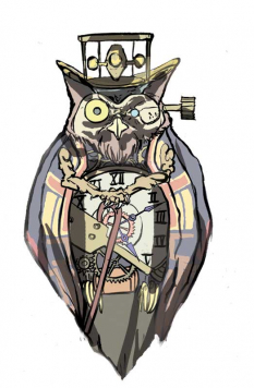 Lechku concept art from the video game Okami