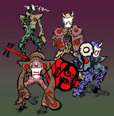 Monster Concept art from the video game Okami