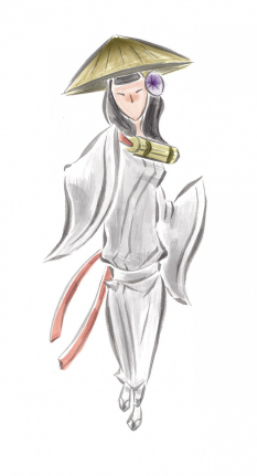 Character Concept art from the video game Okami