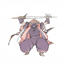 Character Concept art from the video game Okami