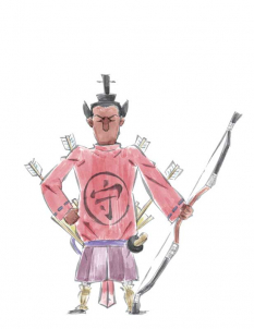 Emperors Gaurd concept art from the video game Okami