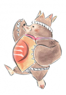Molster concept art from the video game Okami
