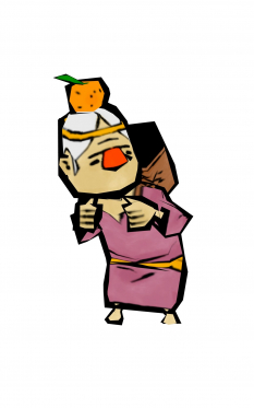Mrs Orange concept art from the video game Okami