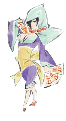 Rao concept art from the video game Okami