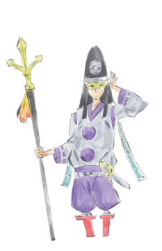 Tao Trooper concept art from the video game Okami