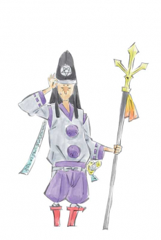 Tao Trooper concept art from the video game Okami