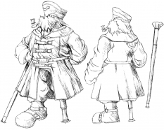 Captain Of Thames concept art from the video game Xenogears
