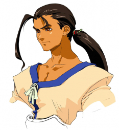 Fei Fong Wong concept art from the video game Xenogears