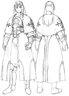 Krelian Sketch concept art from the video game Xenogears