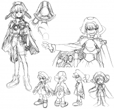 Margie concept art from the video game Xenogears