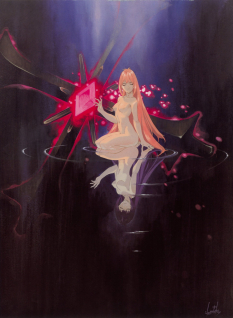 Artbook Cover concept art from the video game Xenogears