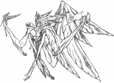 Deus Final Stage concept art from the video game Xenogears