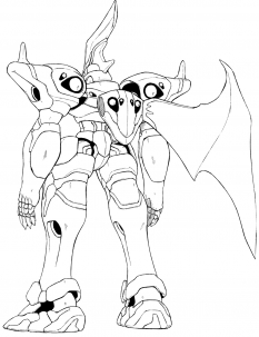 Andvari Back concept art from the video game Xenogears