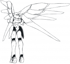 Crescens Back concept art from the video game Xenogears