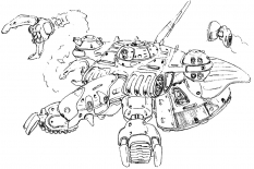 Dora concept art from the video game Xenogears