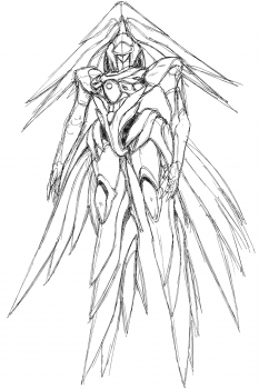 Regurus Rough concept art from the video game Xenogears