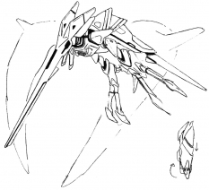 Skyghene concept art from the video game Xenogears