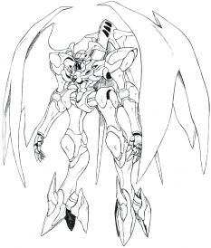 Vendetta concept art from the video game Xenogears