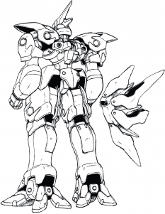 Weltall 2 Back concept art from the video game Xenogears