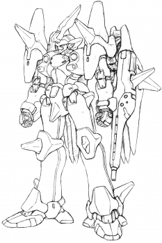 Weltall Rough Sketch concept art from the video game Xenogears