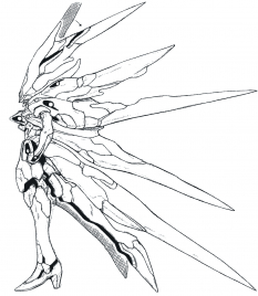 Xenogearsgears Side concept art from the video game Xenogears