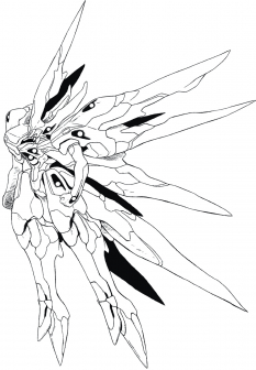 Xenogearsgears Sketch concept art from the video game Xenogears