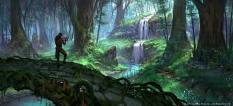 Bosmerjungle concept art from the video game The Elder Scrolls Online by Jeremy Fenske