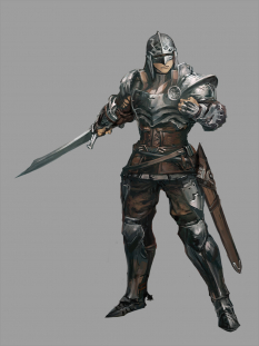 Class Fighter concept art from the video game Stranger of Sword City
