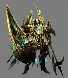 Gold General concept art from the video game Stranger of Sword City