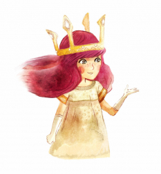 Aurora In-Game concept art from the video game Child of Light by Serge-Melvil Meirinho