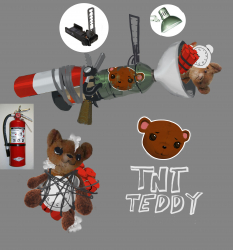 TNT Teddy concept art from the video game Sunset Overdrive