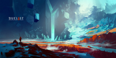 The Gate concept art from the video game Duelyst by Anton Fadeev