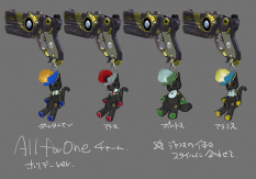 Jeanne Gun Charm concept art from the video game Bayonetta 2 by Mari Shimazaki