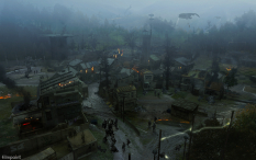 Colony Map concept art from the video game Titanfall by Bruno Werneck