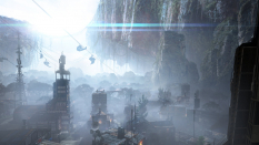 Colony Matte Painting concept art from the video game Titanfall by Tu Bui