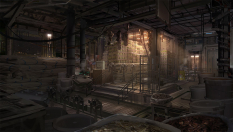 Interior Concept Design concept art from the video game Titanfall by James Paick