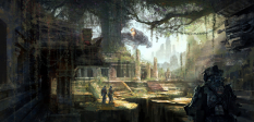 Ruin Temple concept art from the video game Titanfall