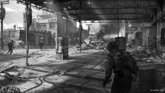 Urban Battlefield concept art from the video game Titanfall